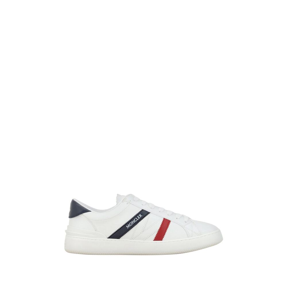 Moncler White Monaco M Low Top Sneakers EU42 US9 White NWT - Picture 4 of 5